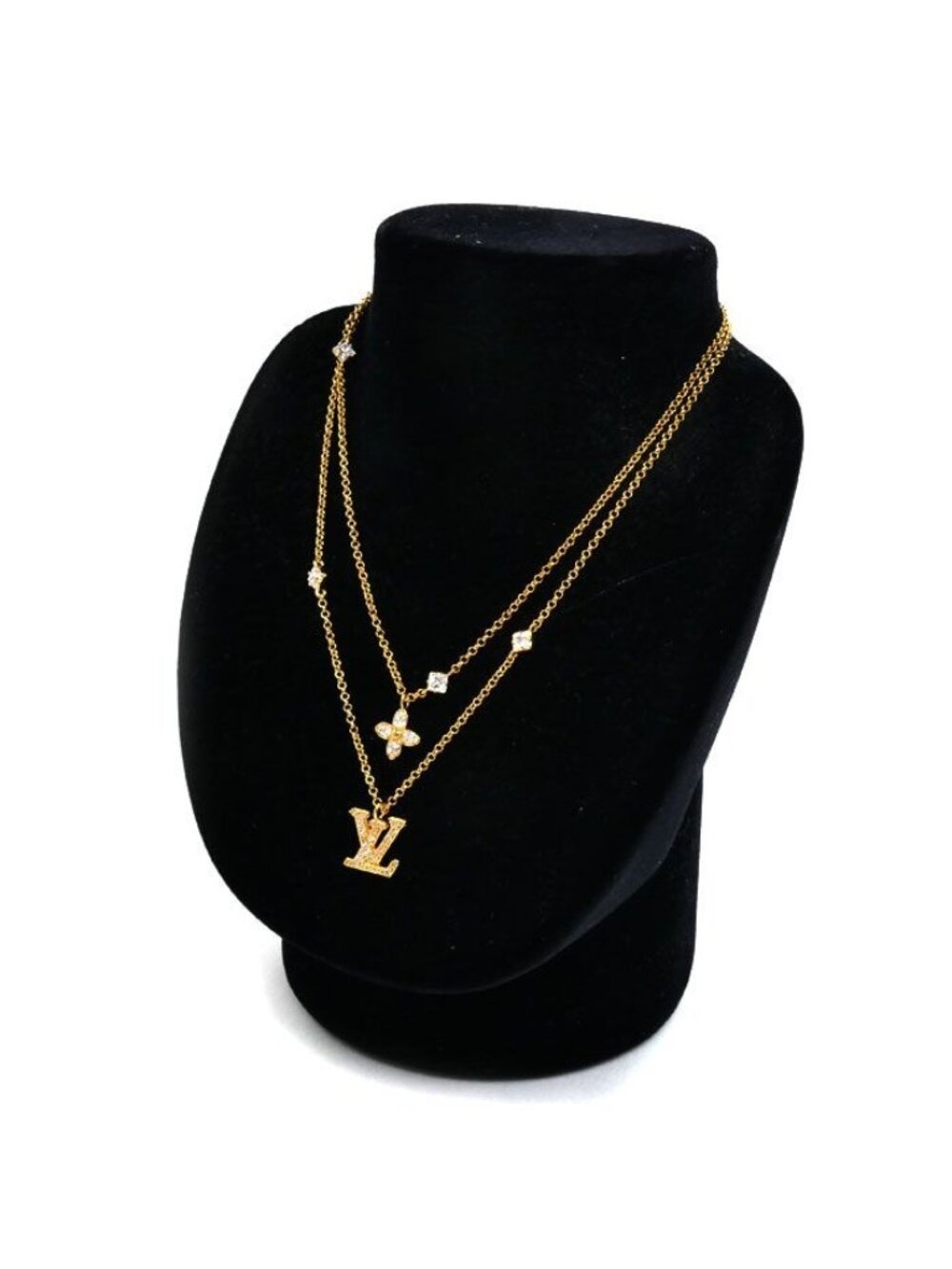 Louis Vuitton Metal Necklace LV 41 cm - Picture 7 of 8